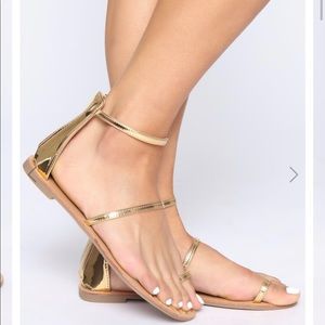 Gold sandals